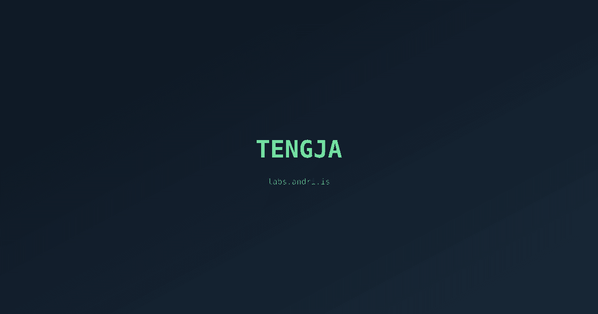 Skjáskot af Tengja
